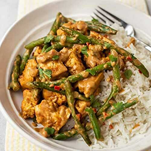 Easy Peanut Butter Tofu