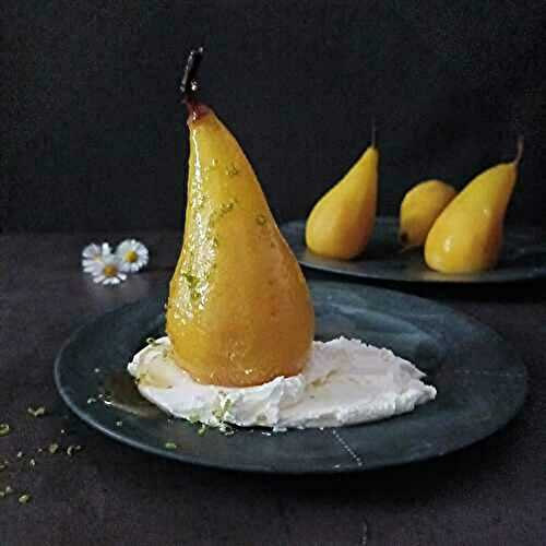 Poached Pears with Turmeric