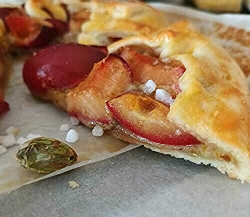 Plum Pistachio Galette