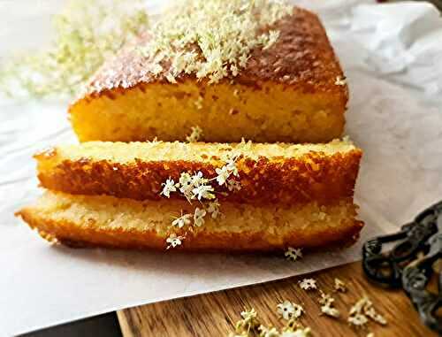 Lemon Loaf Cake with Elderflower Syrup