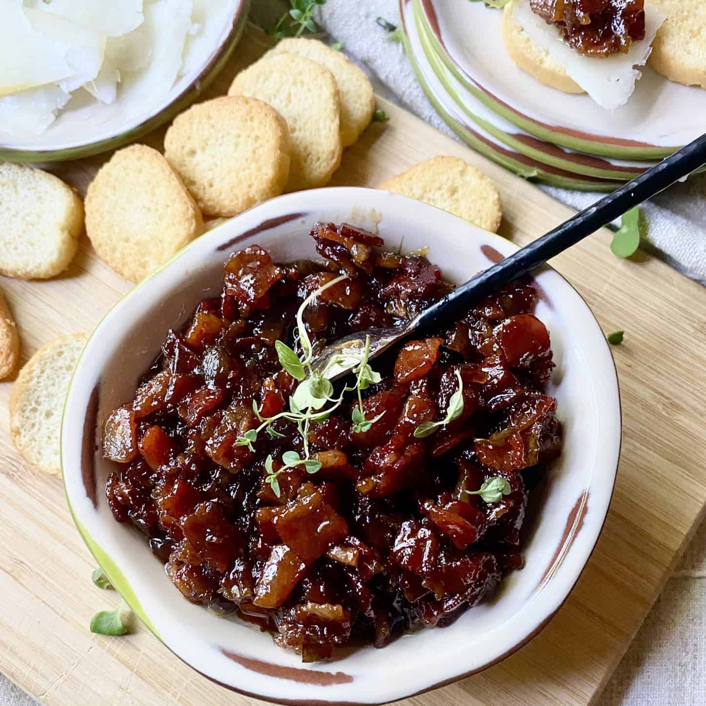 Balsamic bacon onion jam