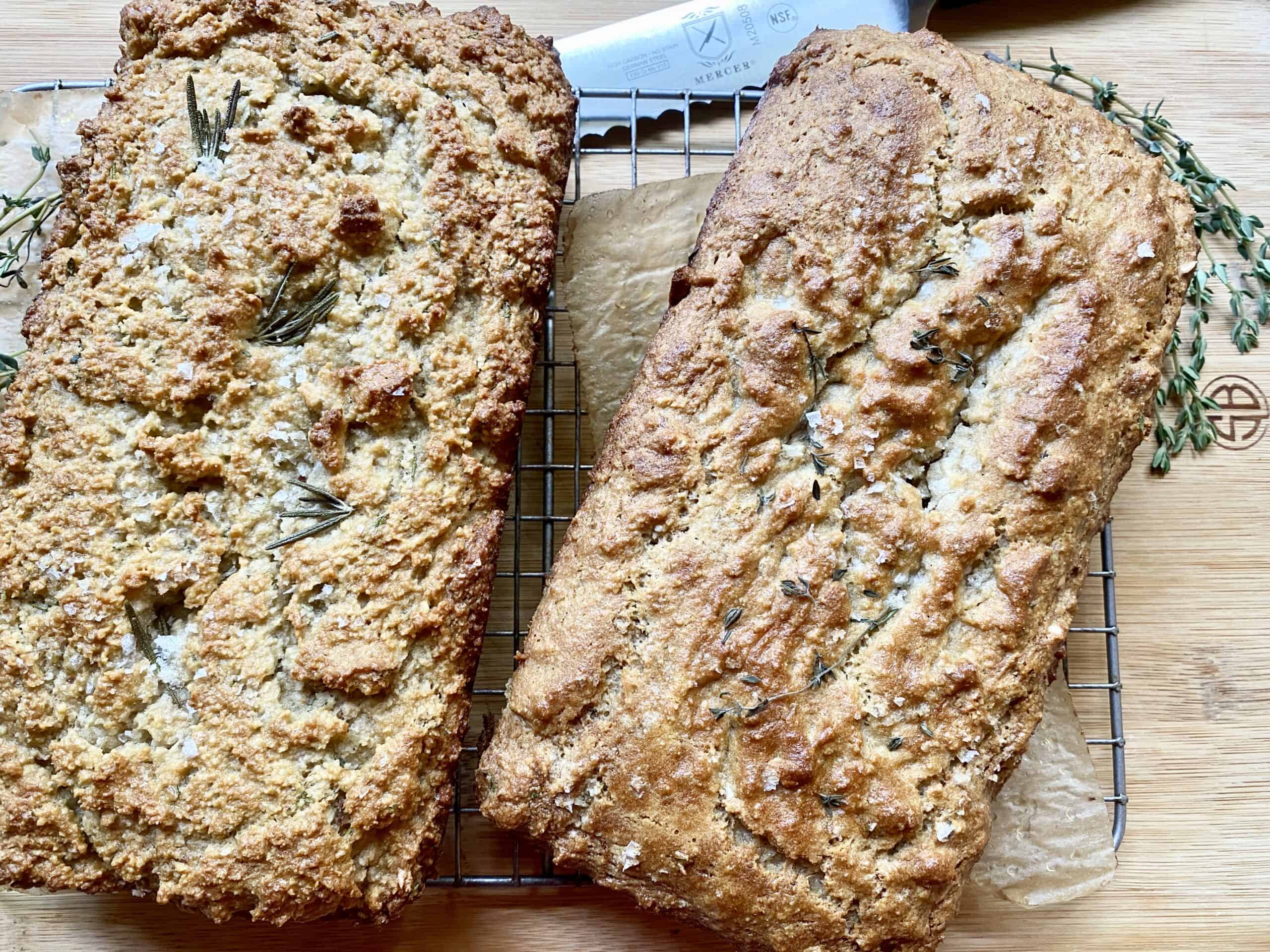 Rosemary & thyme almond bread