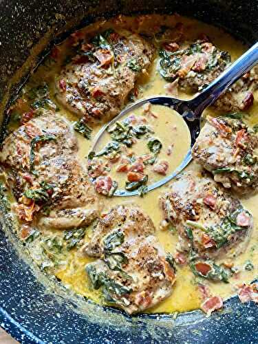 Chicken with Creamy Tuscan Pan Sauce