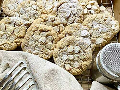 Chewy Almond Croissant Cookies