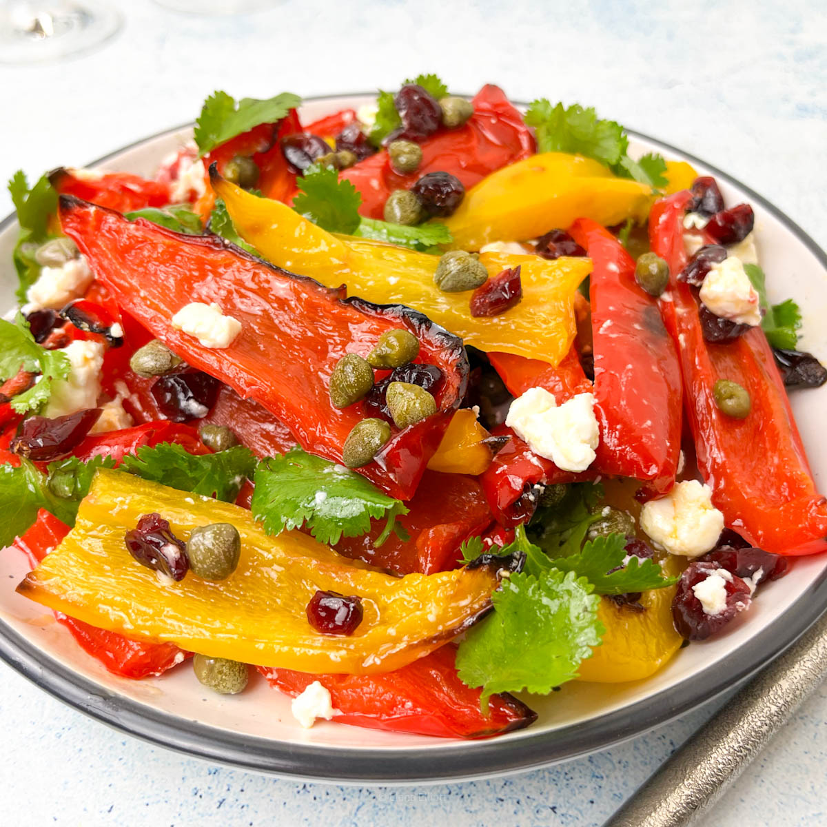 Easy Roasted Bell Pepper Salad