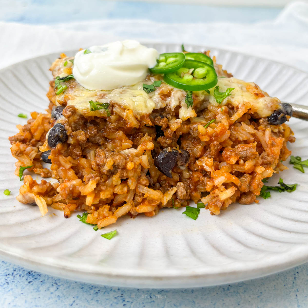 Mexican Beef and Rice Skillet