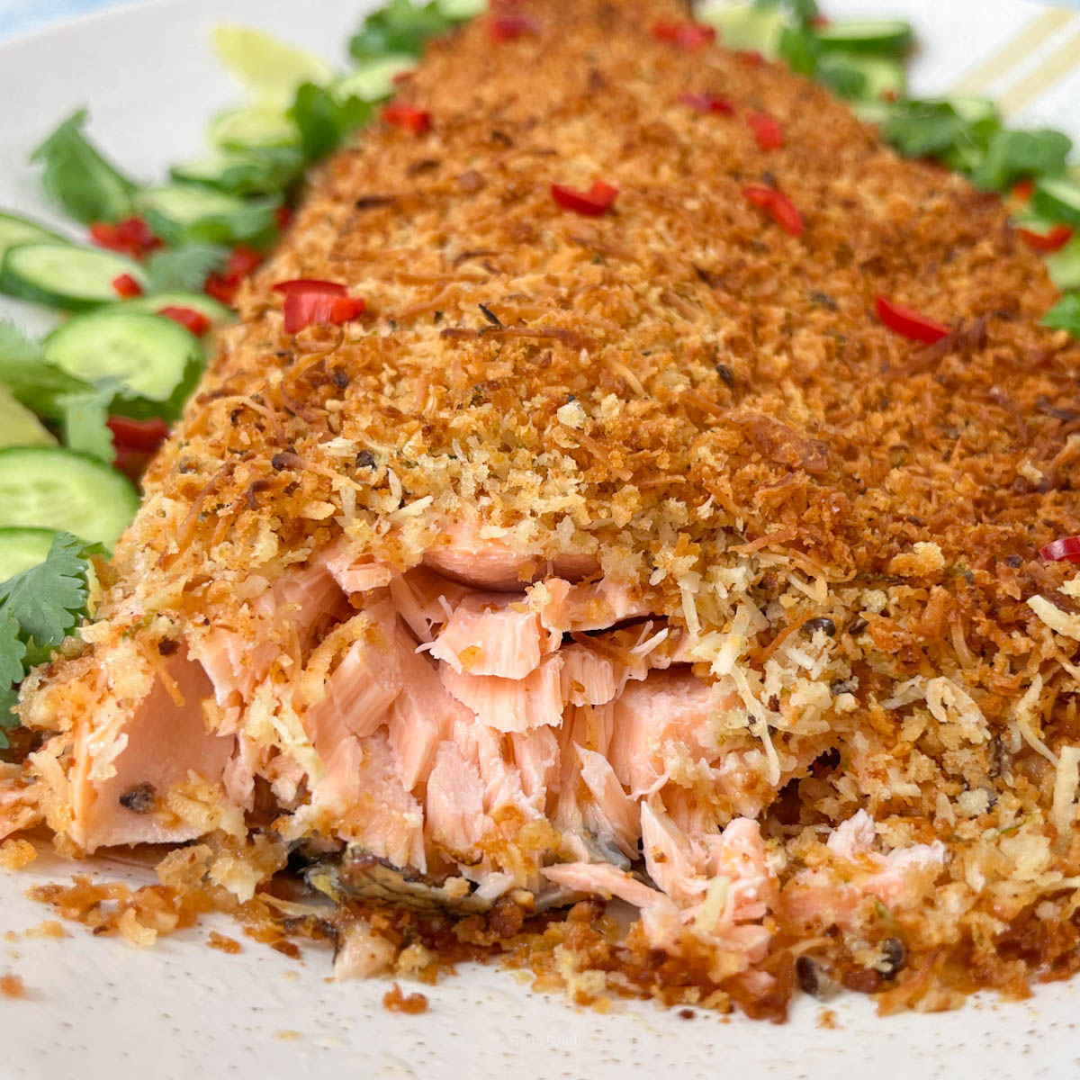 Coconut Crusted Salmon - Easy and Delicous