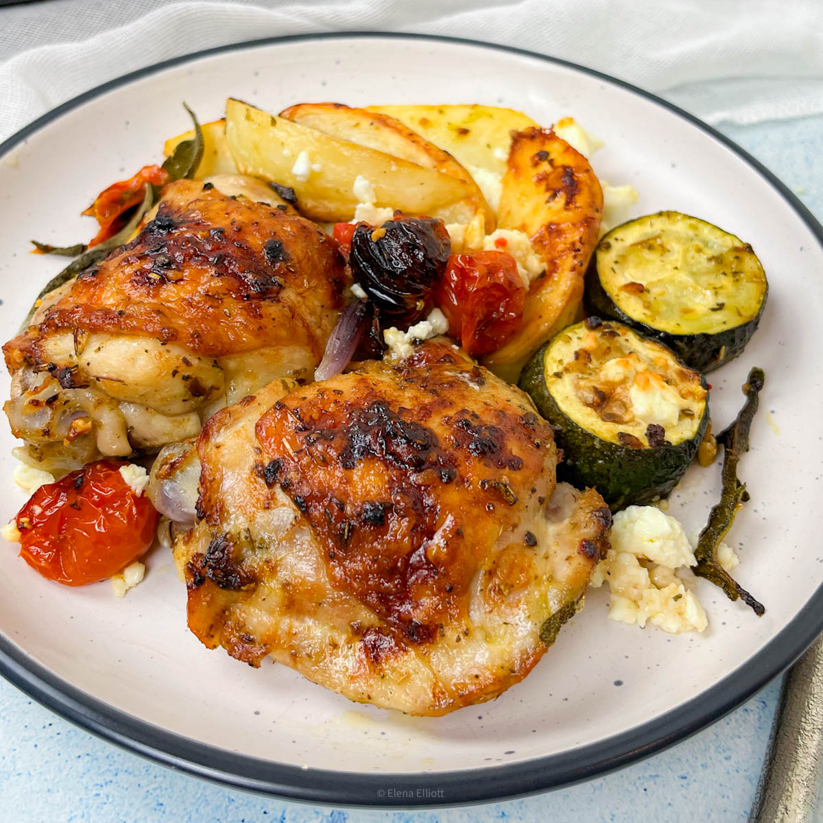 Sheet Pan Chicken Thighs and Veggies