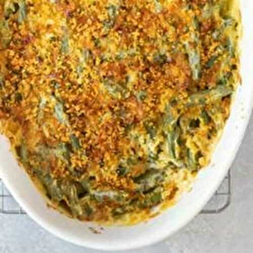 Fresh Green Bean Casserole Recipe with Cheese