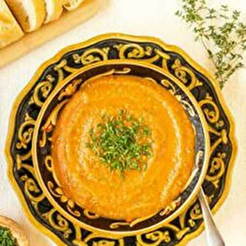 Roasted Eggplant Soup with Tomato