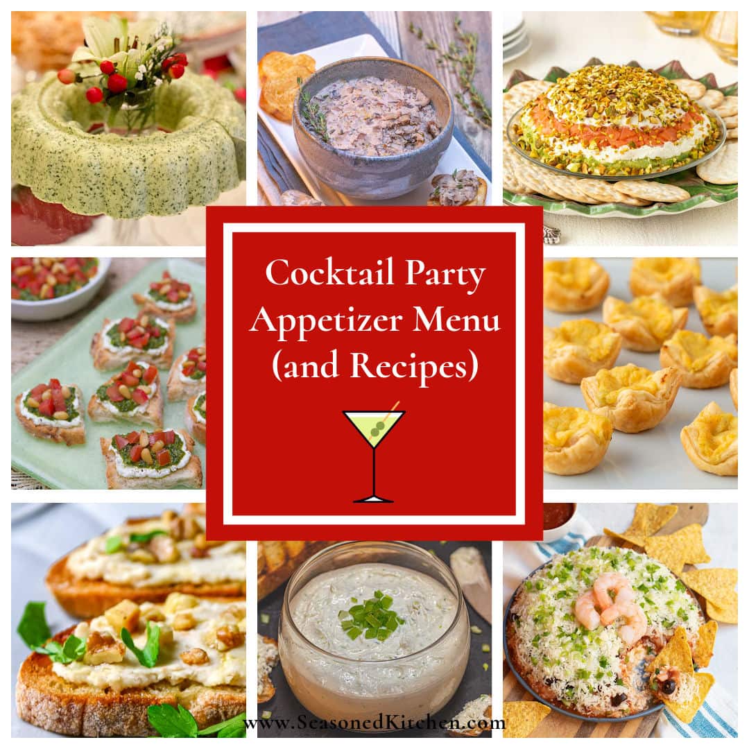 Cocktail Party Appetizer Menu and Easy Recipes