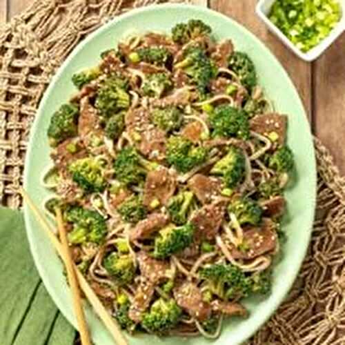 Easy Beef and Broccoli Stir-Fry with Rice Noodles