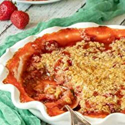 Mom's Best Strawberry Rhubarb Crisp Recipe