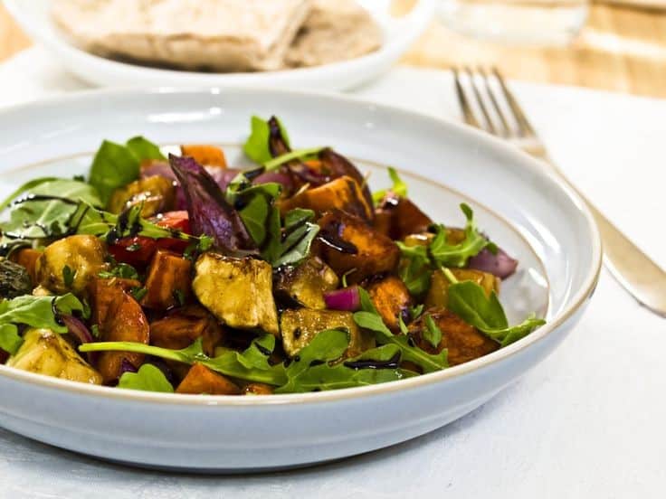 Roast Vegetable Salad with Olives