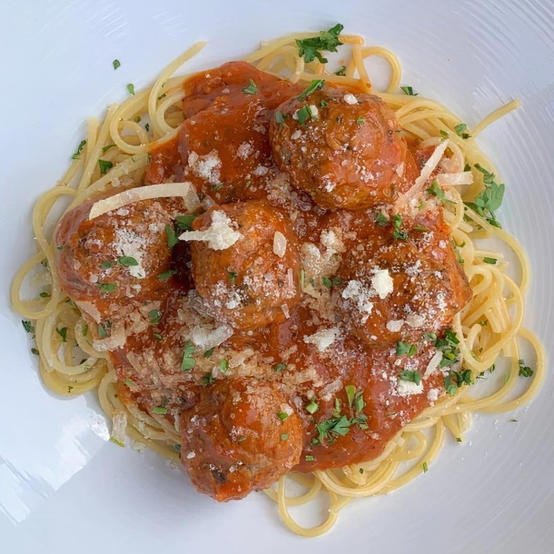 Spaghetti with Chicken Meatballs