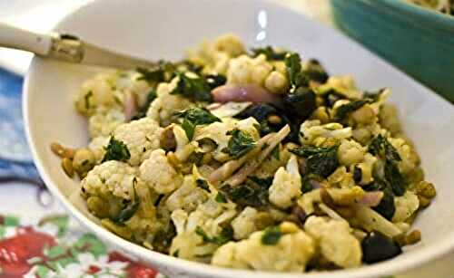 Cauliflower Chickpeas Salad