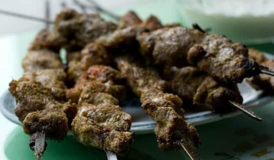 Grilled Lamb Skewers