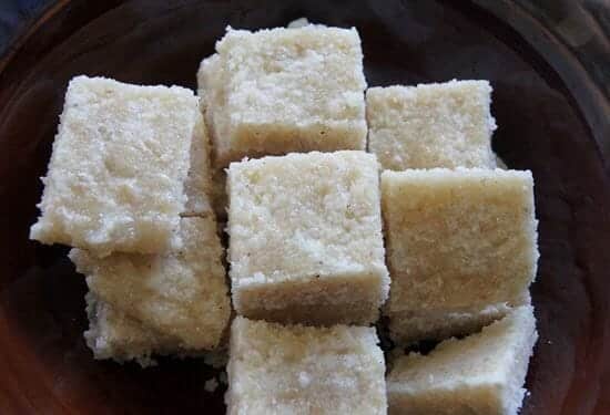 Rava Coconut Burfi