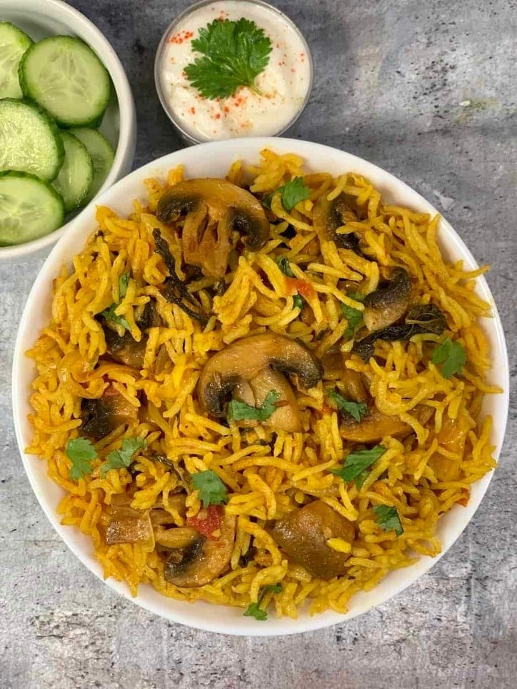 Mushroom Biryani