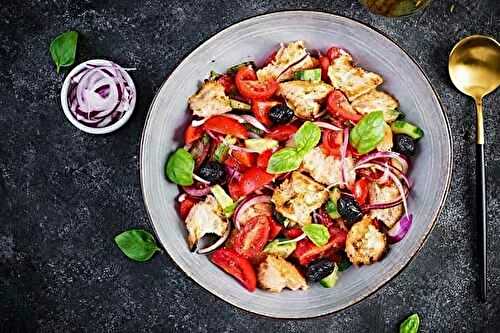 Tomato Salad with Fried Feta