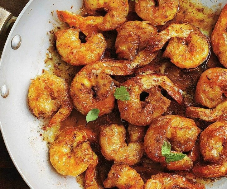 Quick-fried Prawns with Spices