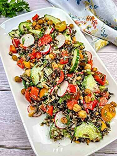 Wild Rice Salad with Cucumber and Orange