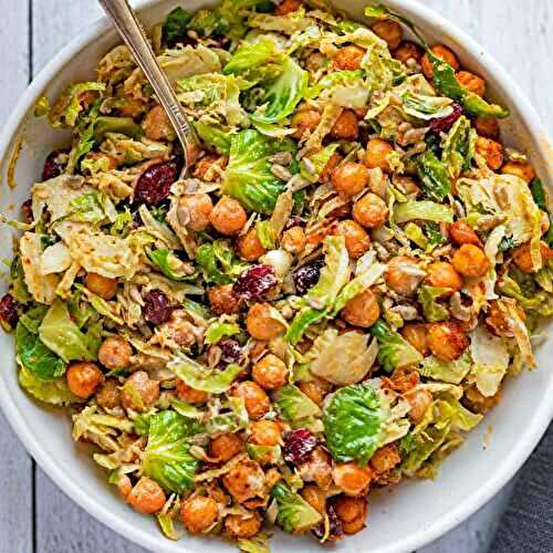 Brussels Sprout and Chickpea Stir-fry