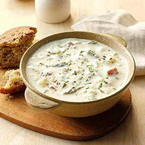 Creamy Asparagus and Crabmeat Soup