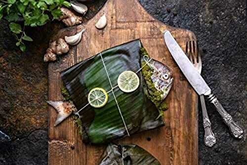 Fish in Banana Leaves