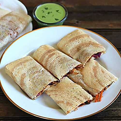 Oats Dosa Roll