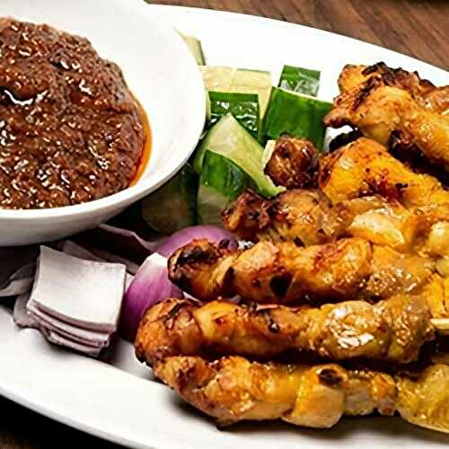 Malaysian Chicken Satay Skewers