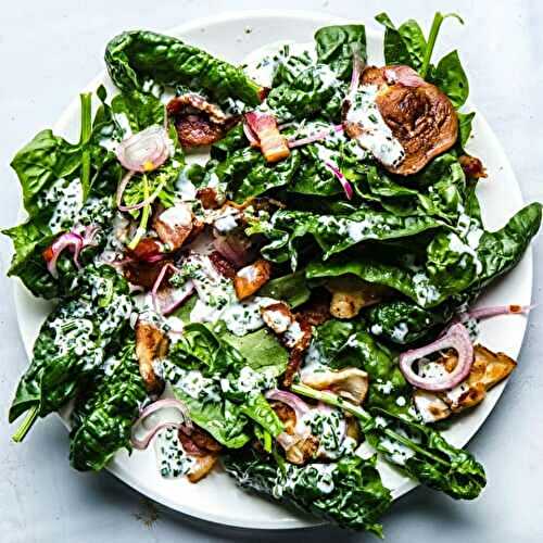 Skate and Spinach Salad