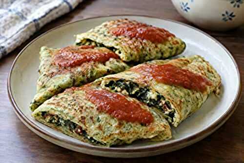 Herbed Crepes with Spinach Filling