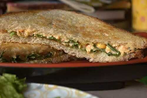 Corn and Mayo Sandwich
