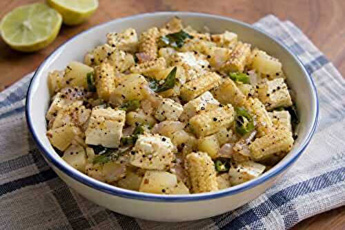 Paneer Baby Corn Chaat