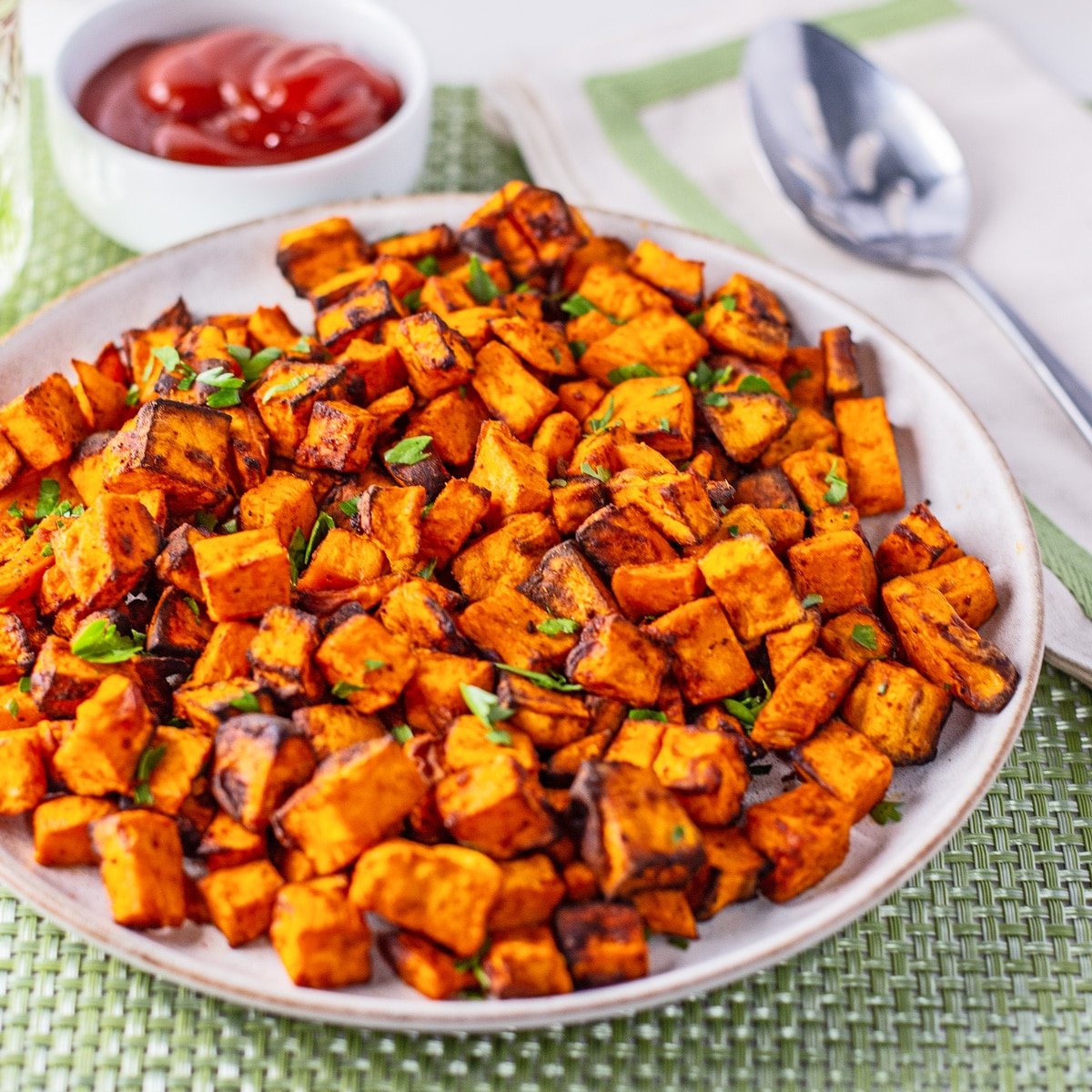 Air Fryer Sweet Potato Cubes