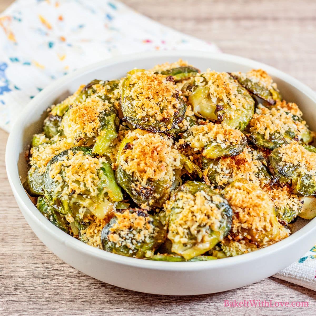 Crispy Parmesan Smashed Brussel Sprouts