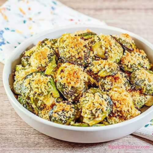 Crispy Parmesan Smashed Brussel Sprouts