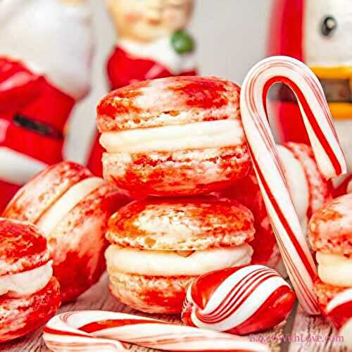 Peppermint Macarons