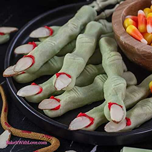 Witch Finger Shortbread Cookies