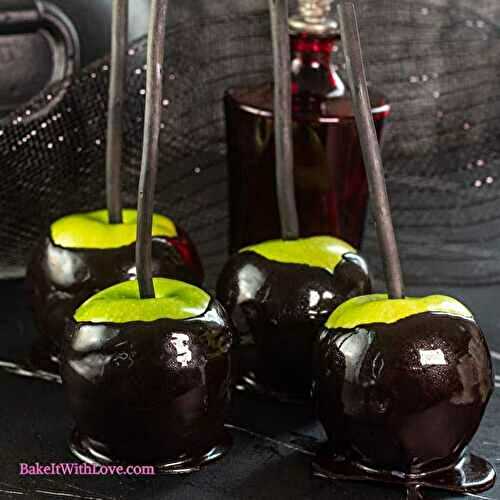 Black Poison Toffee Apples
