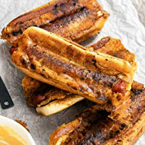 Grilled Cheese Hot Dogs