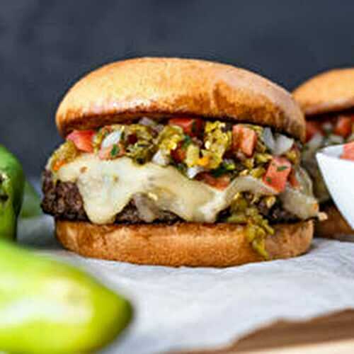 Hatch Chile Queso Burger