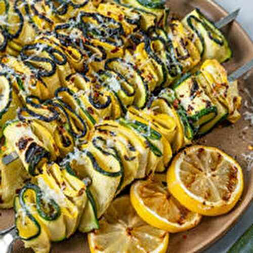 Grilled Zucchini Squash Skewers