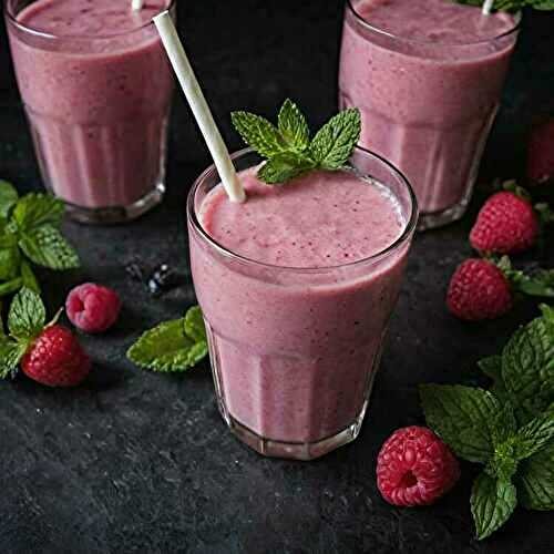 Berry-Mint Kefir Smoothie