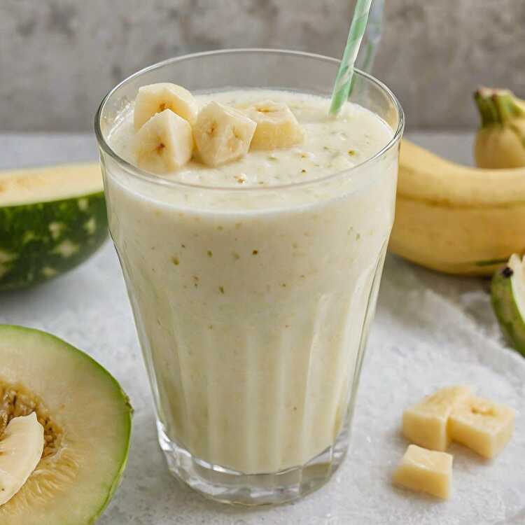 White Melon and Banana Smoothie