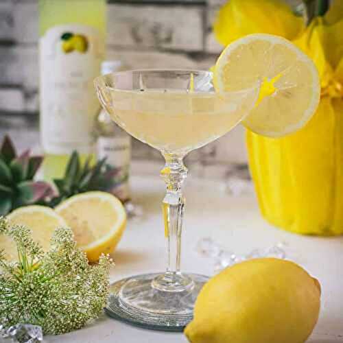Delightful Limoncello Martini with Elderflower Syrup