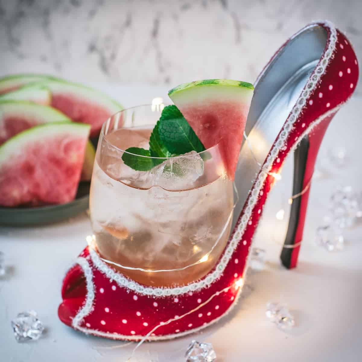 Watermelon Spritz Cocktail with Prosecco