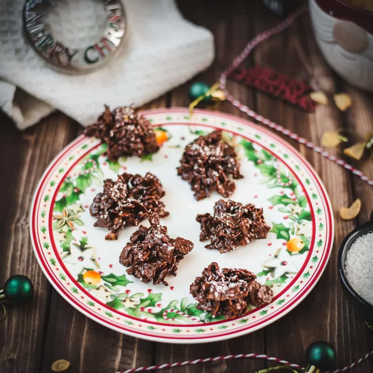 Dark Chocolate Cornflake Clusters