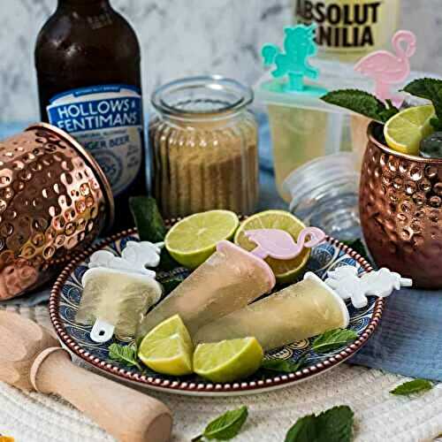 Refreshing Moscow Mule Popsicles